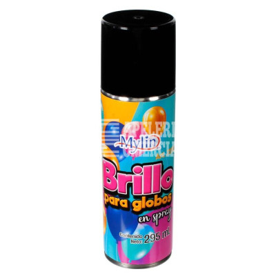 MERCERIA BRILLO PARA GLOBOS EN SPRAY 295 ML.