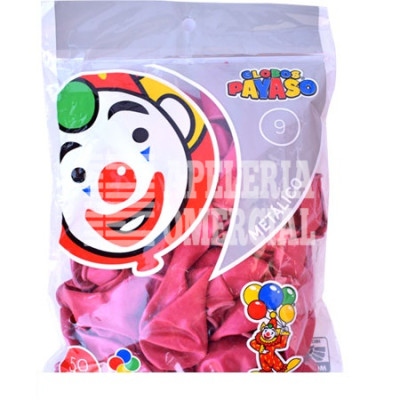 GLOBOS METALICO BOLSA C/50 C.ROSA FIUSHA