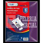 FOLDER T.CARTA PLASTIFICADO C.MORADO